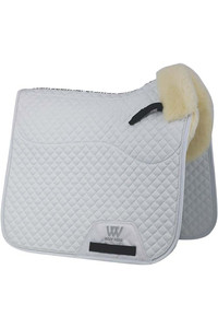 2023 Woof Wear Vision Elegance Sheepskin Dressage Saddle Pad WS0031 - White